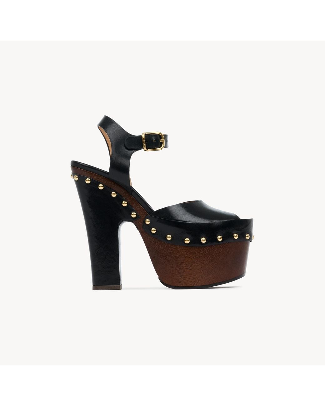 Chloé Black Meret Platform Clog