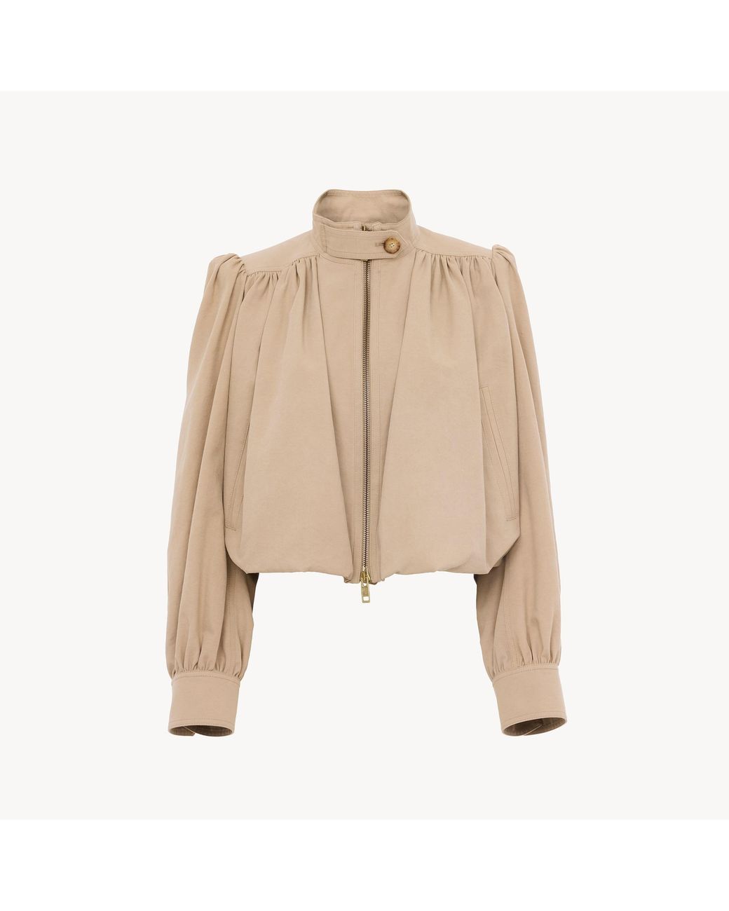 Chloé Natural Gathered Boule Jacket