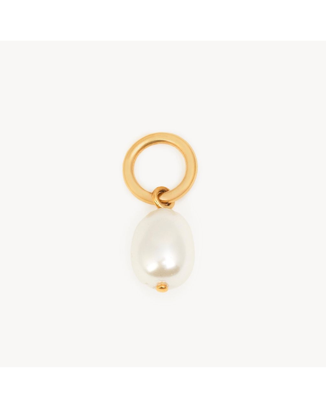 Chloé Metallic Alphabet Pearl Charm