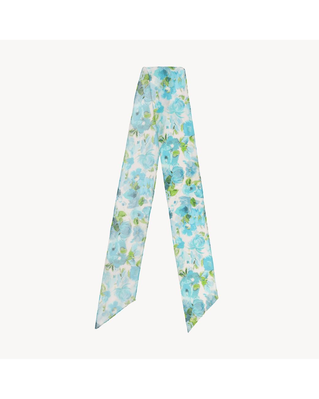 Chloé Blue The Wild Flowers Bandeau Scarf