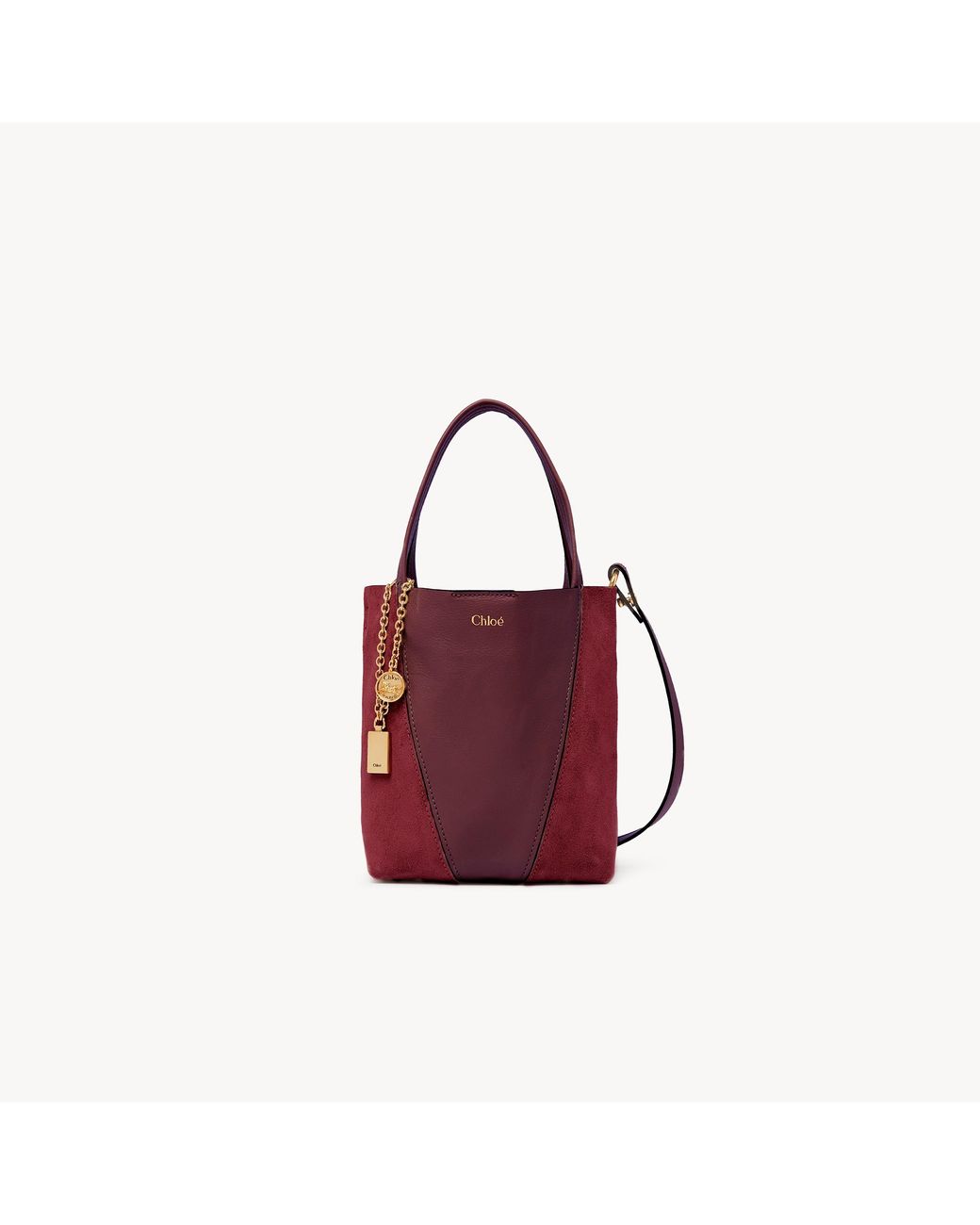 Chloé Red Small Spin Tote Bag