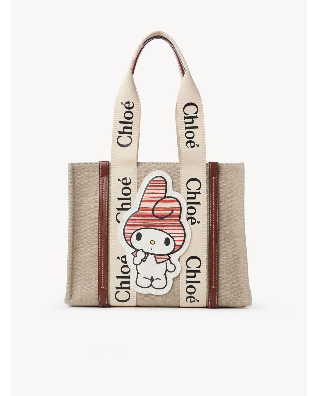Chloé WOODY MEDIUM TOT Chloé Medium Woody Leather Tote Bag | Saks Fifth Avenue