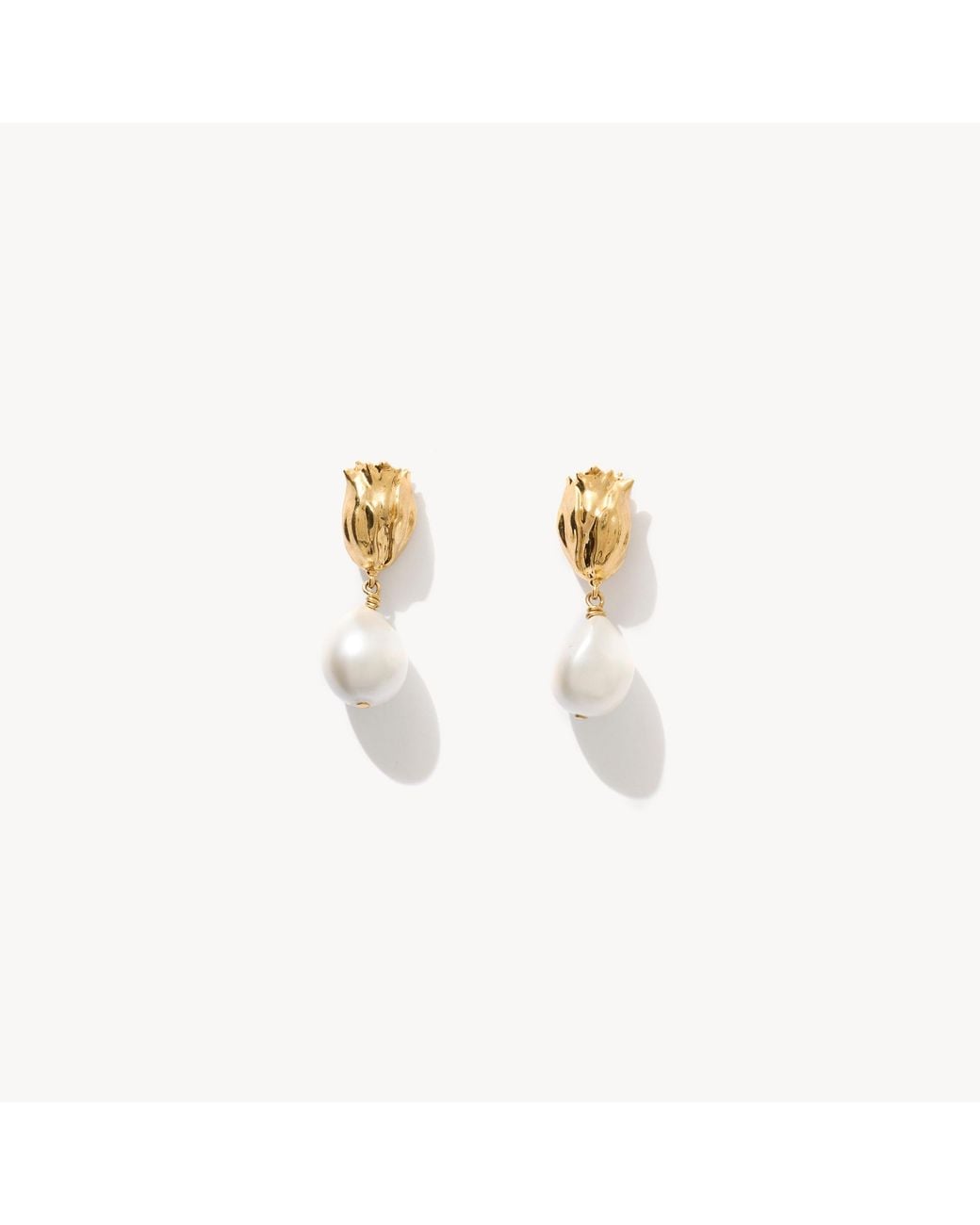 Chloé Metallic The Tulip Earrings