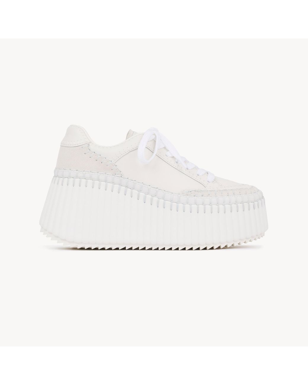 Baskets compensées Nama Chloé en coloris White