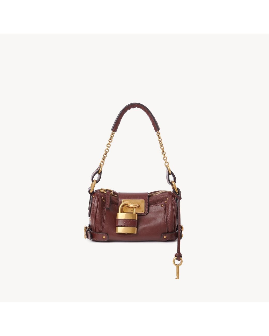 Chloé Brown Small Paddington Chain Bag