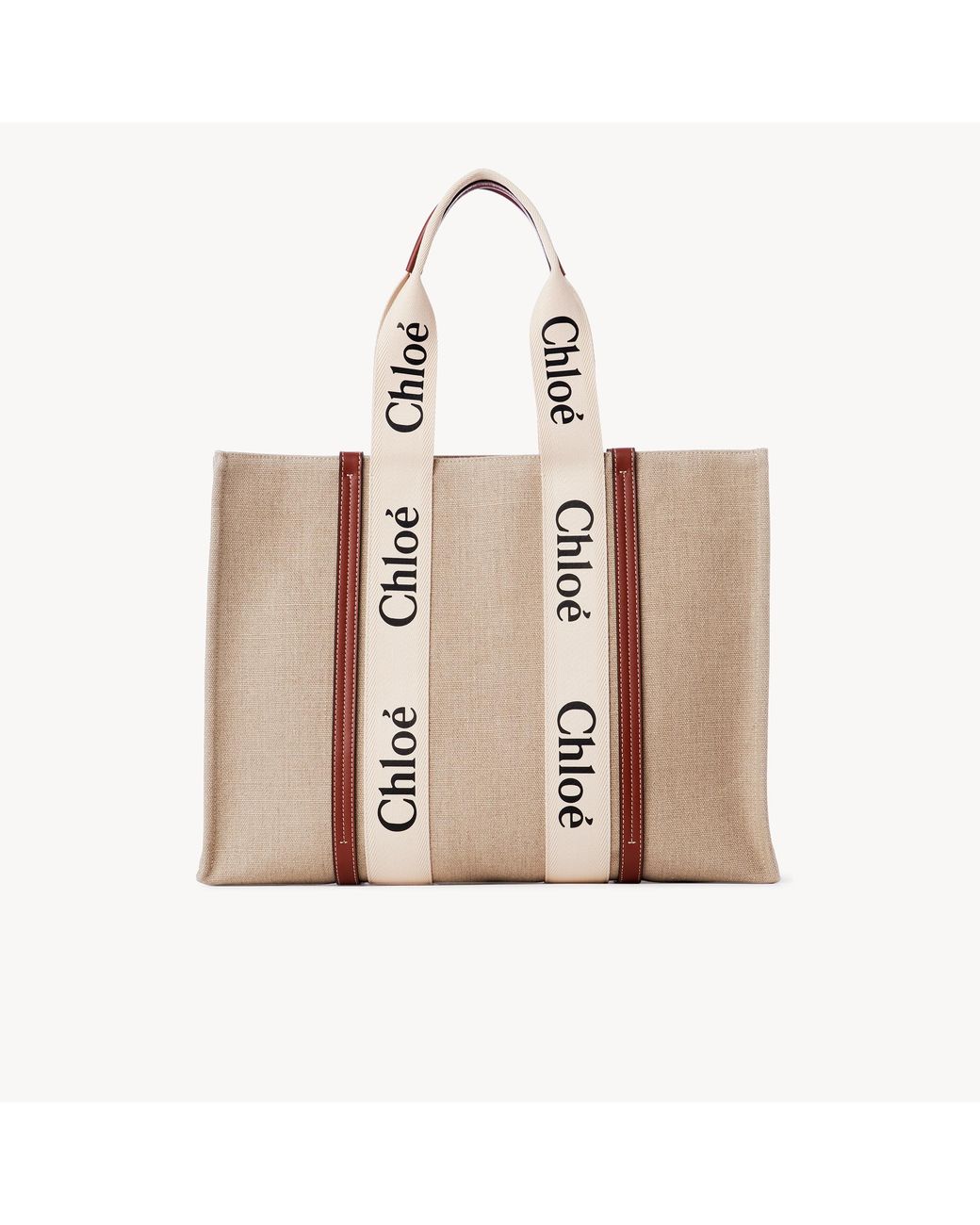 Chloé Natural Large Woody Tote Bag