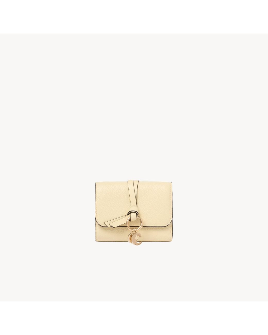 Chloé Natural Small Alphabet Tri-Fold