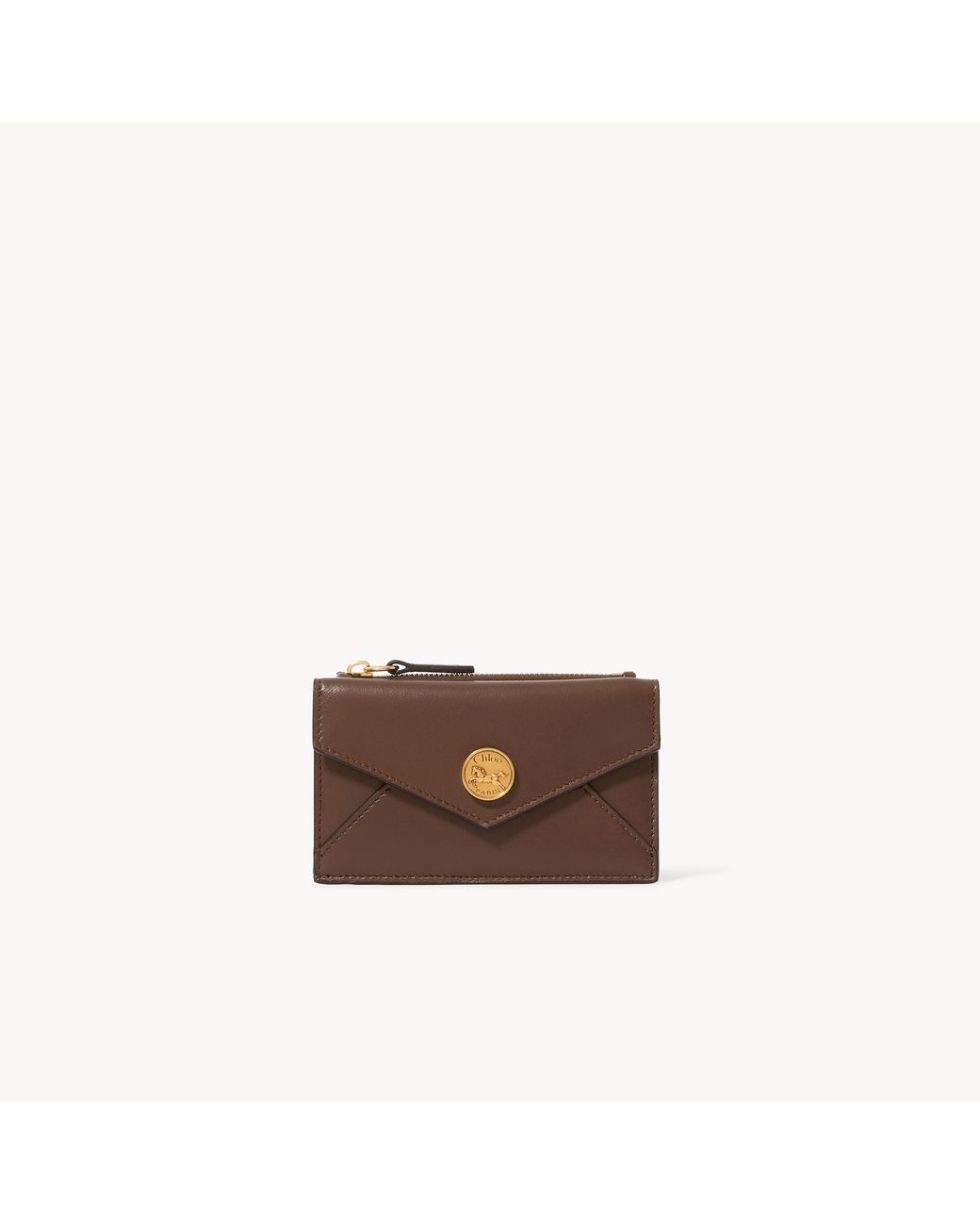 Chloé Brown Small Envelope Purse With Card Slots