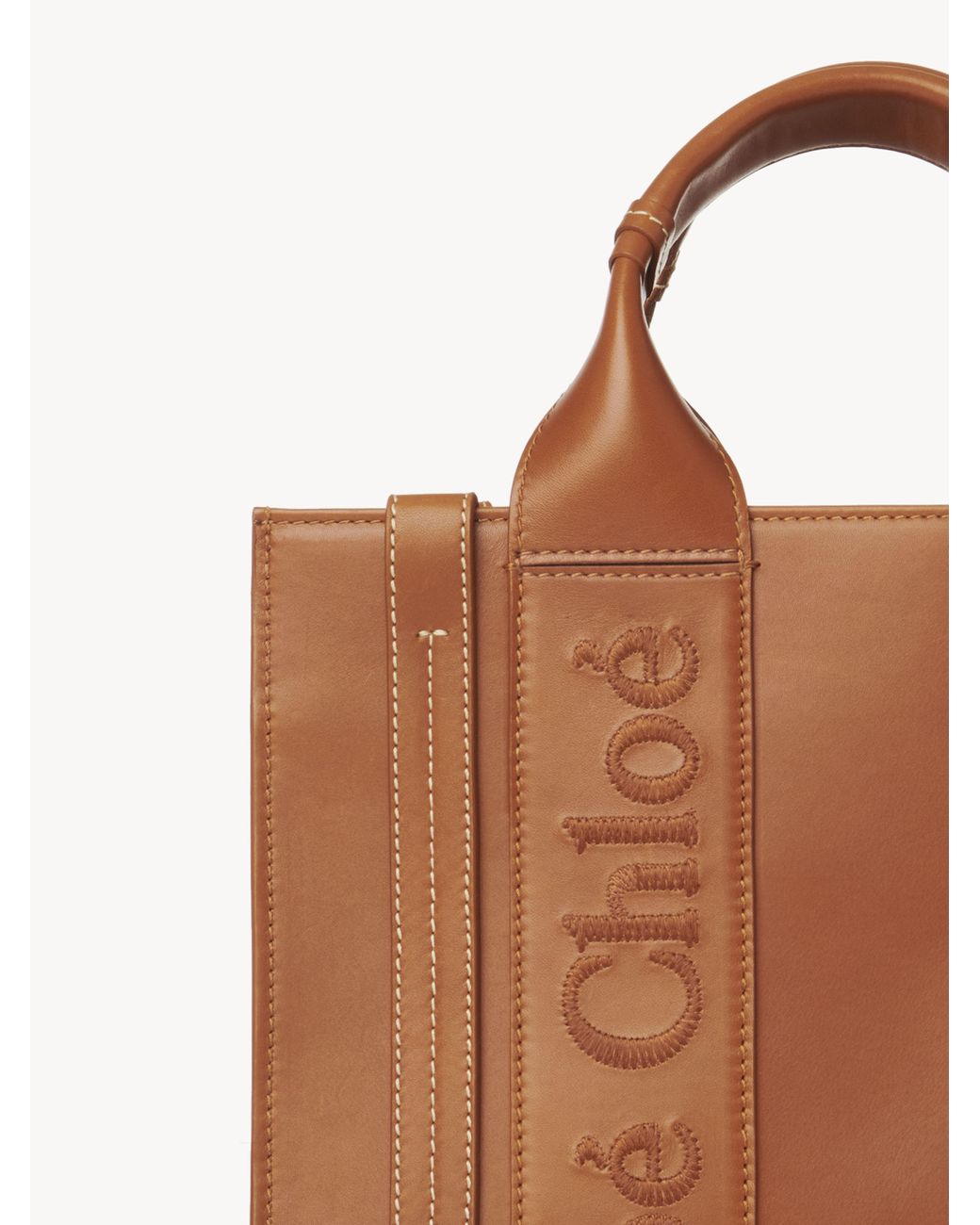 Chloé Small Woody Tote Bag in Brown | Lyst