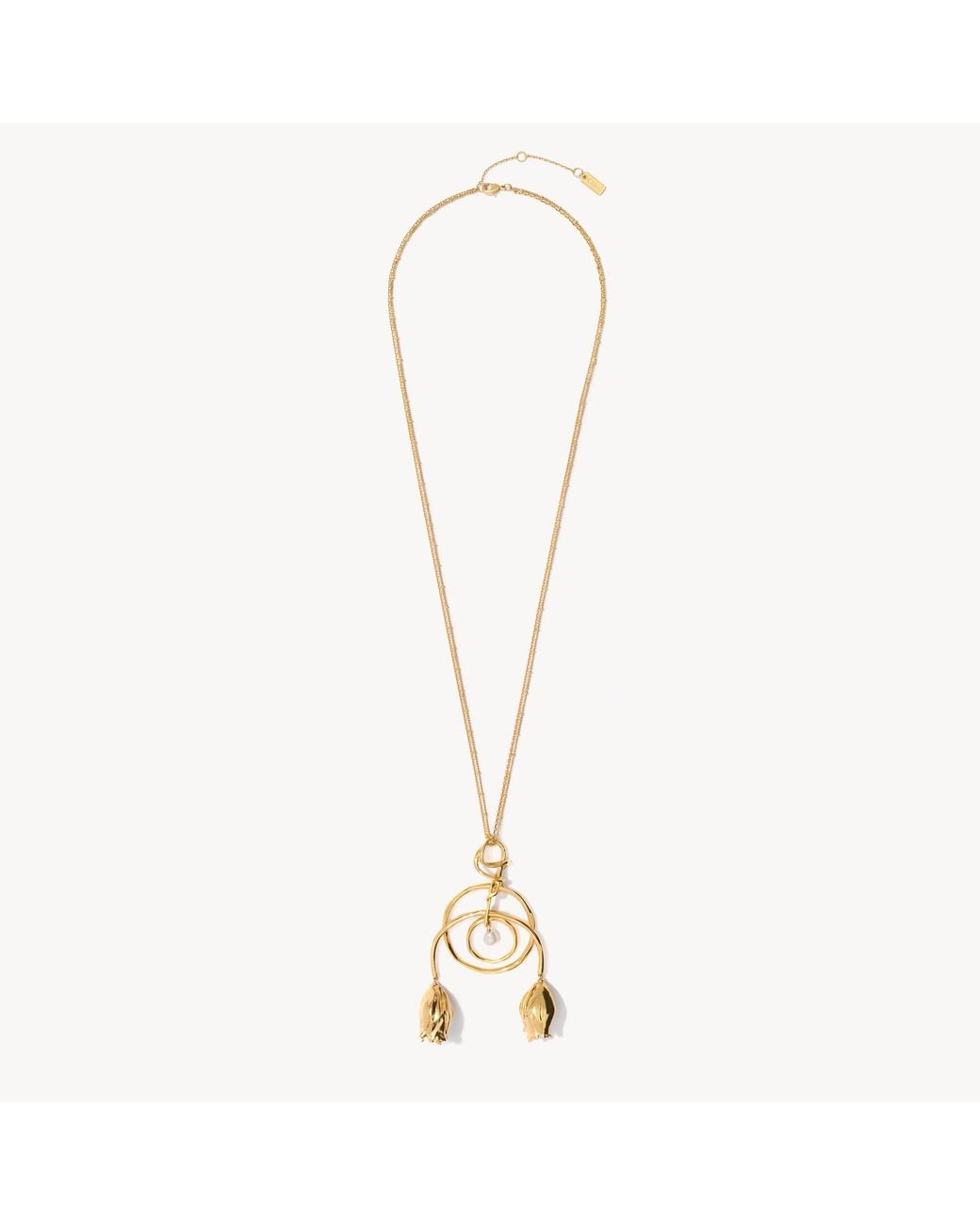 Collier Pendentif Tulip Chloé en coloris Metallic
