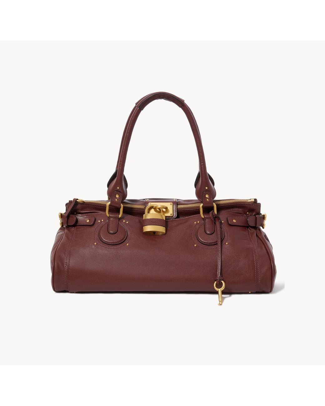 Chloé Red Xl Paddington Weekender Bag