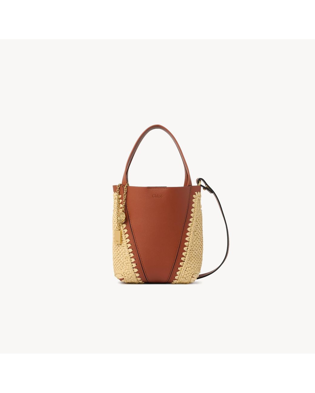 Tote Bag Spin Piccola di Chloé in Brown