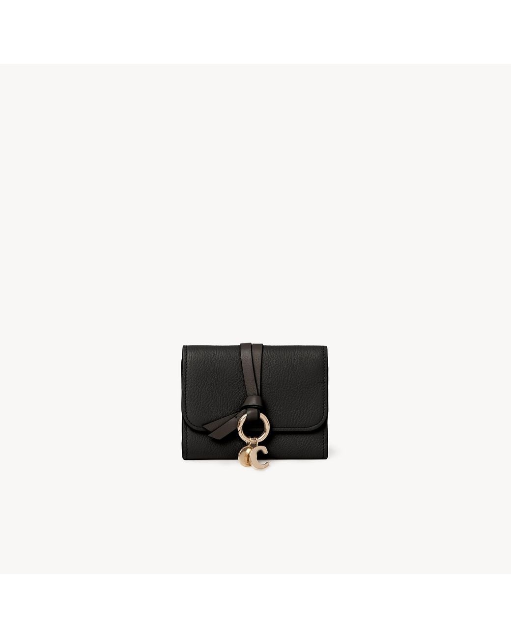 Chloé Black Small Alphabet Tri-Fold