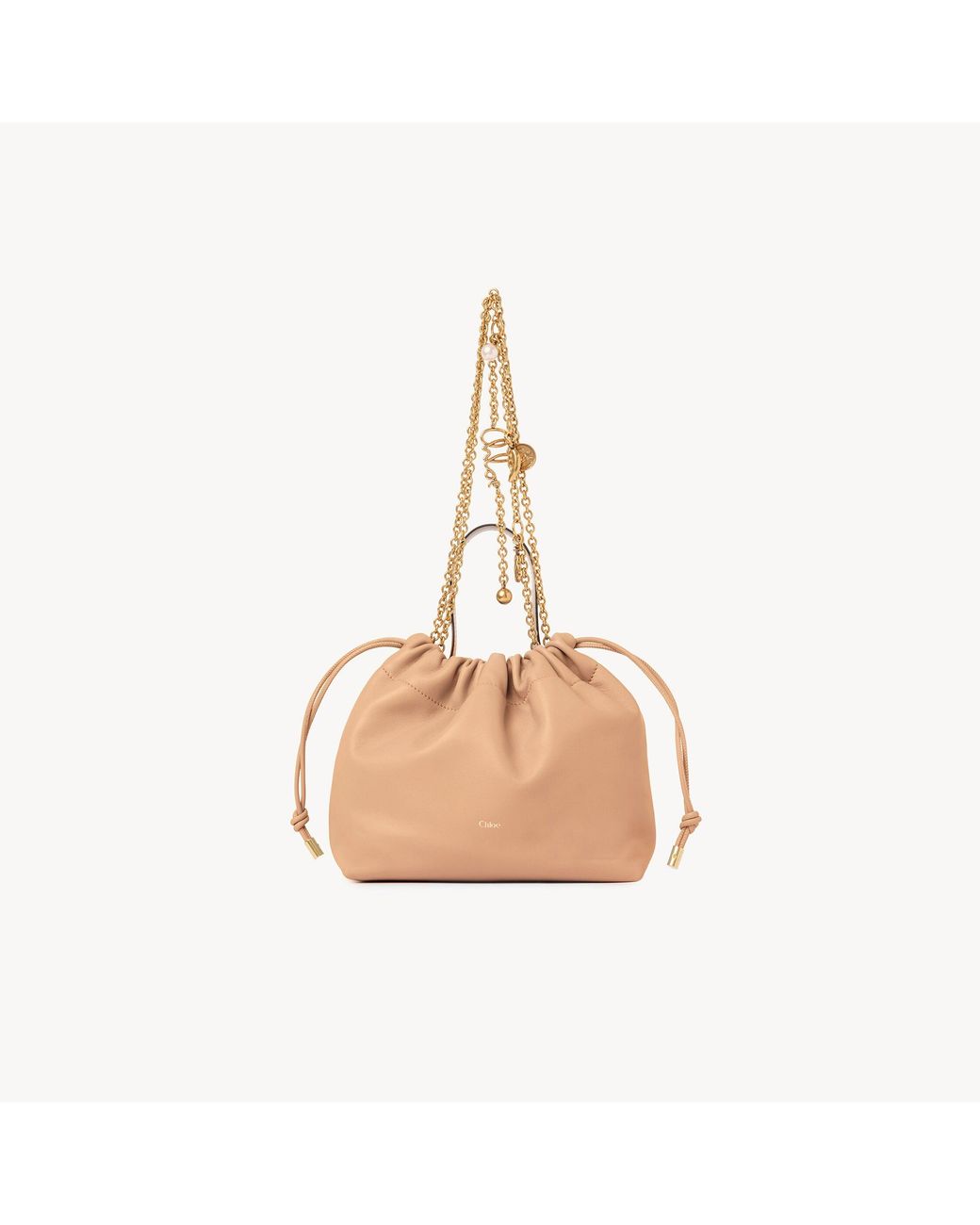 Chloé Natural Small Icons Shoulder Bag With Chain