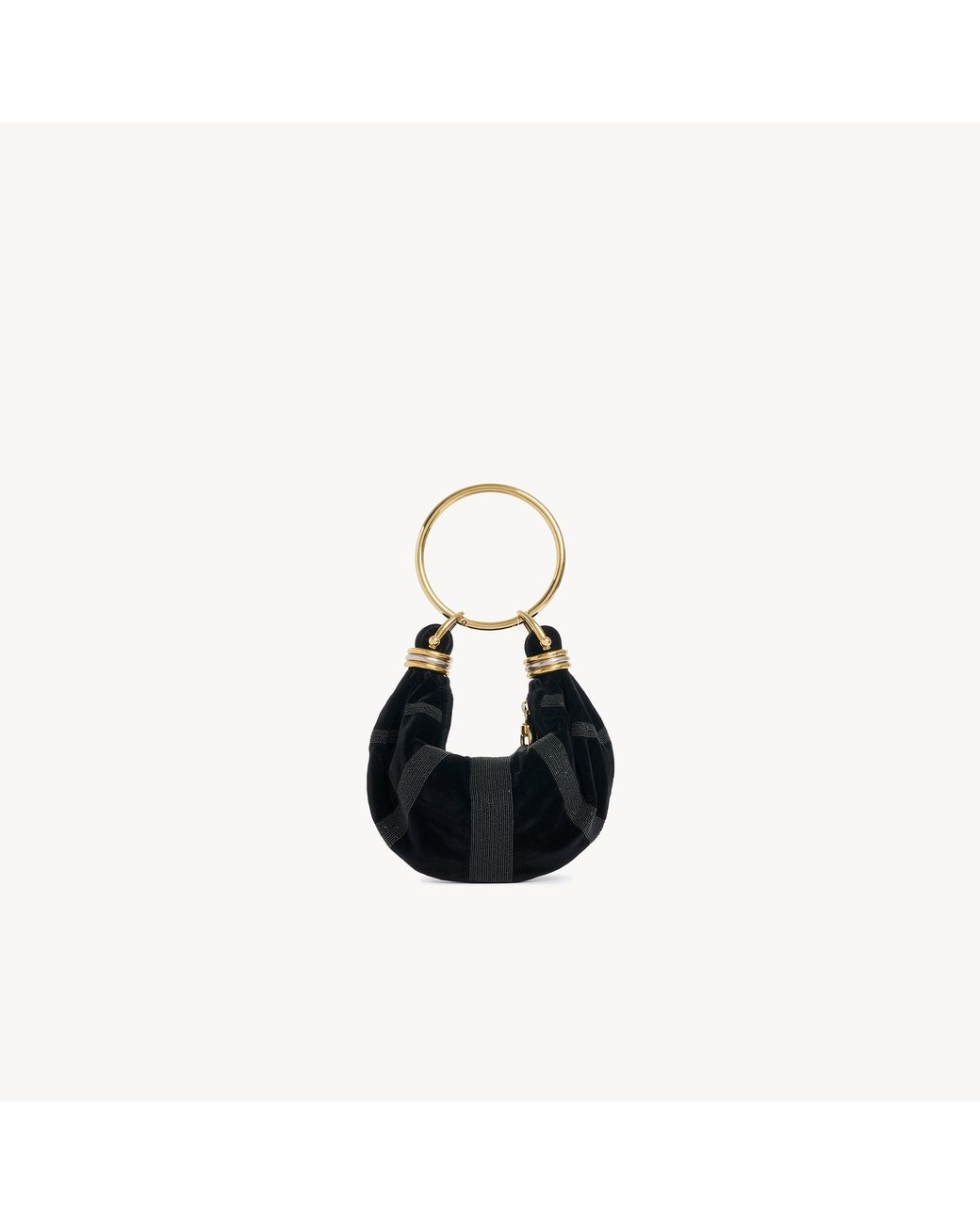 Chloé Black Mini Bracelet Hobo Bag