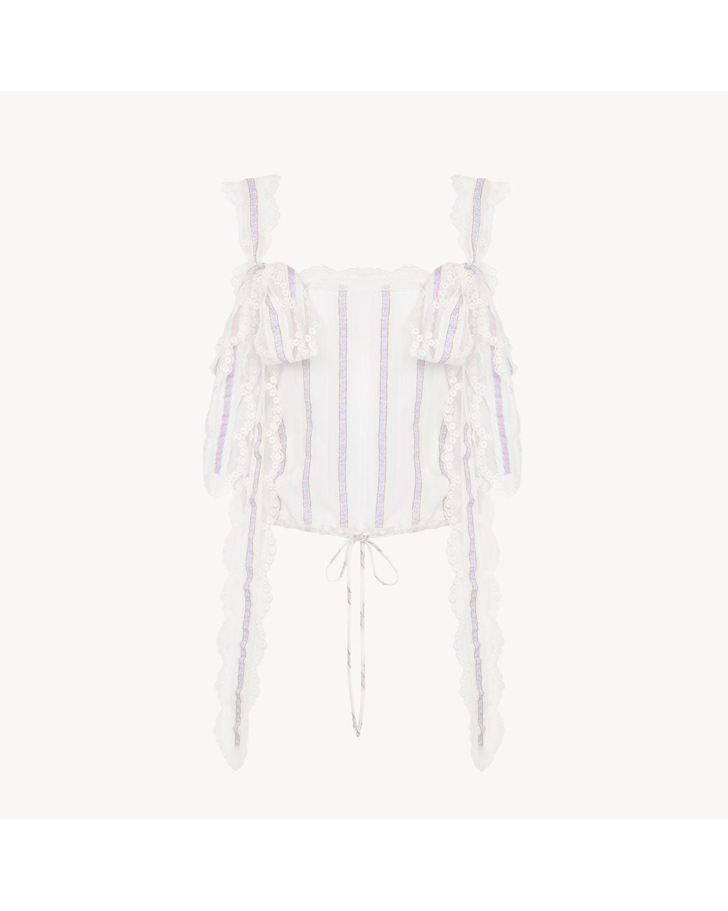 Chloé White Cropped Top