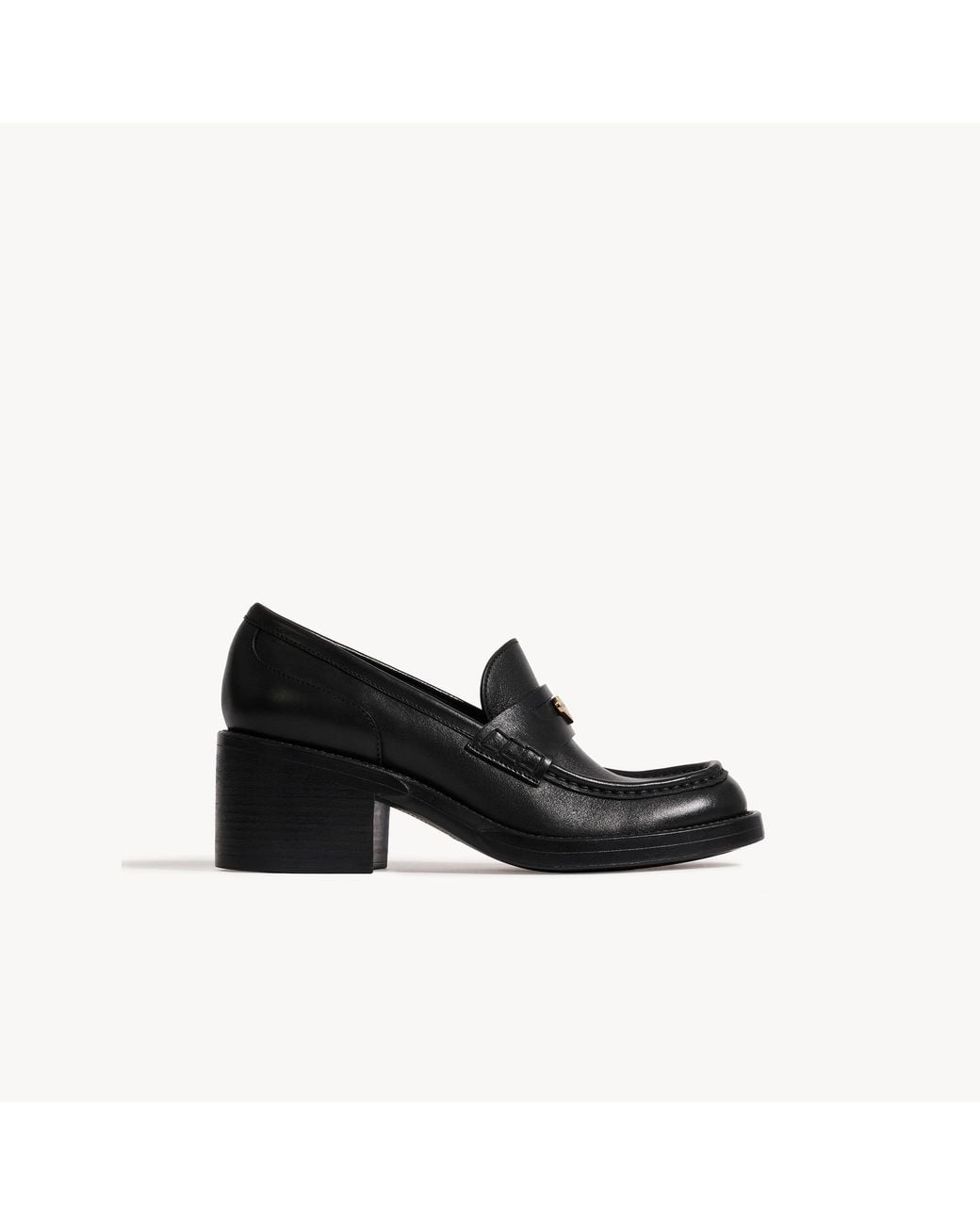 Chloé Black Dakota Heeled Loafer