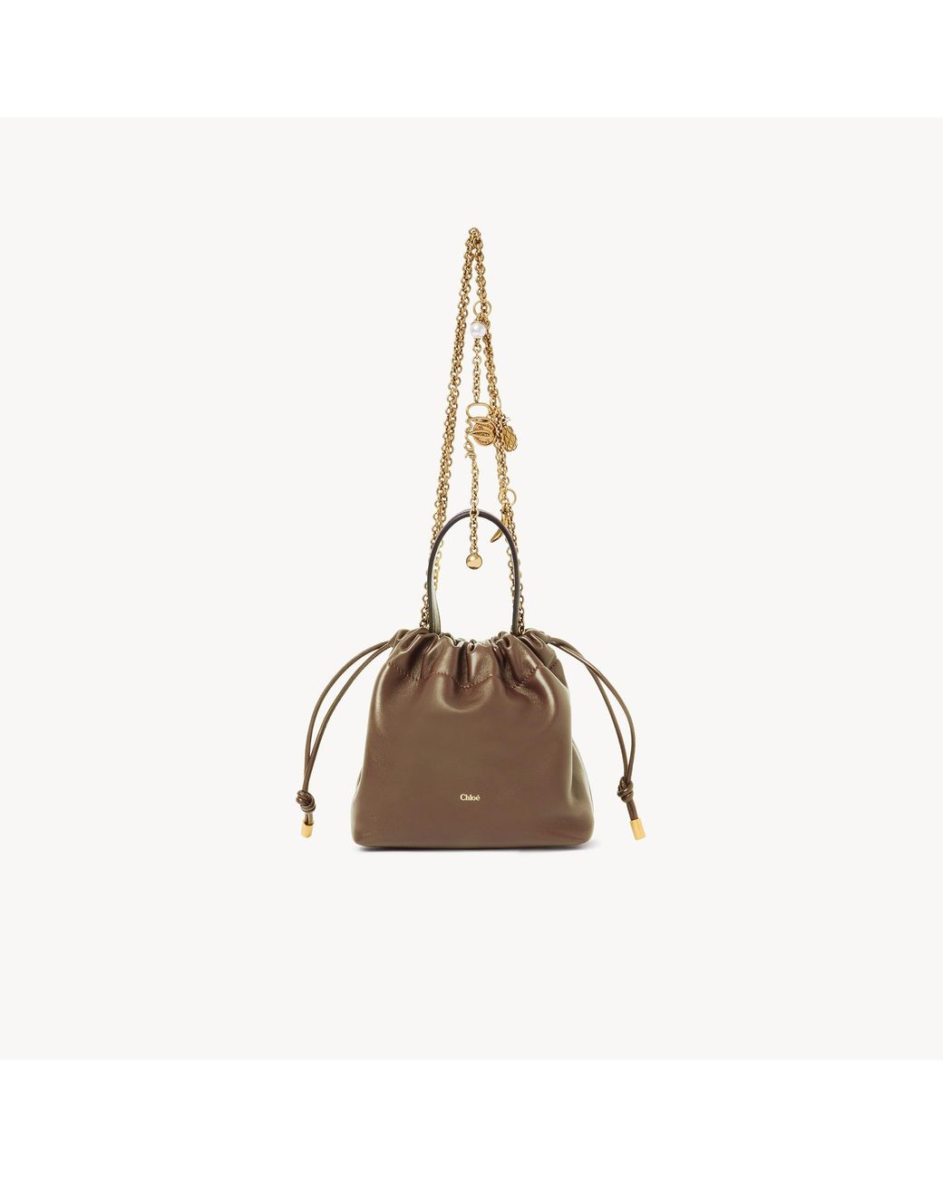 Chloé Metallic Mini Icons Shoulder Bag With Chain