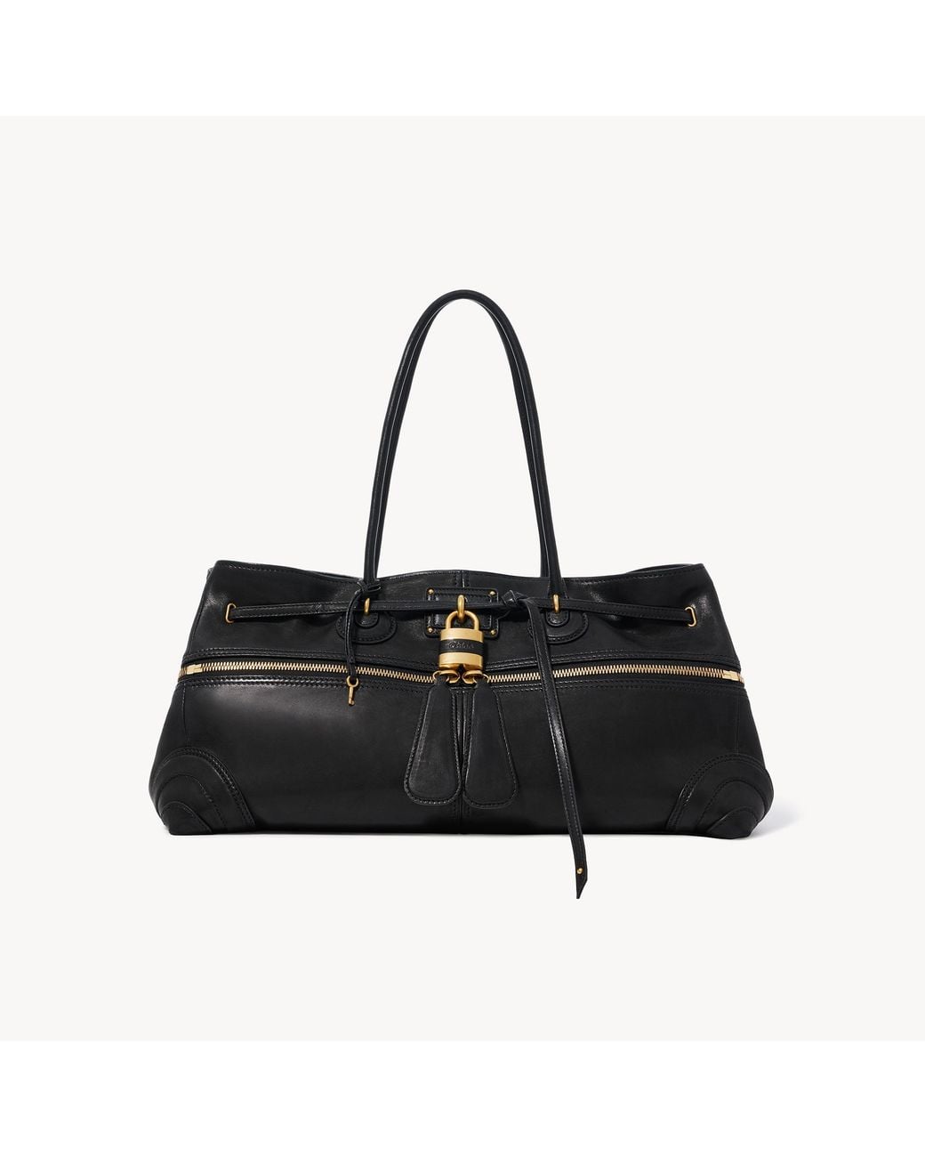 Chloé Black Large Paddington Sling East-West Bag