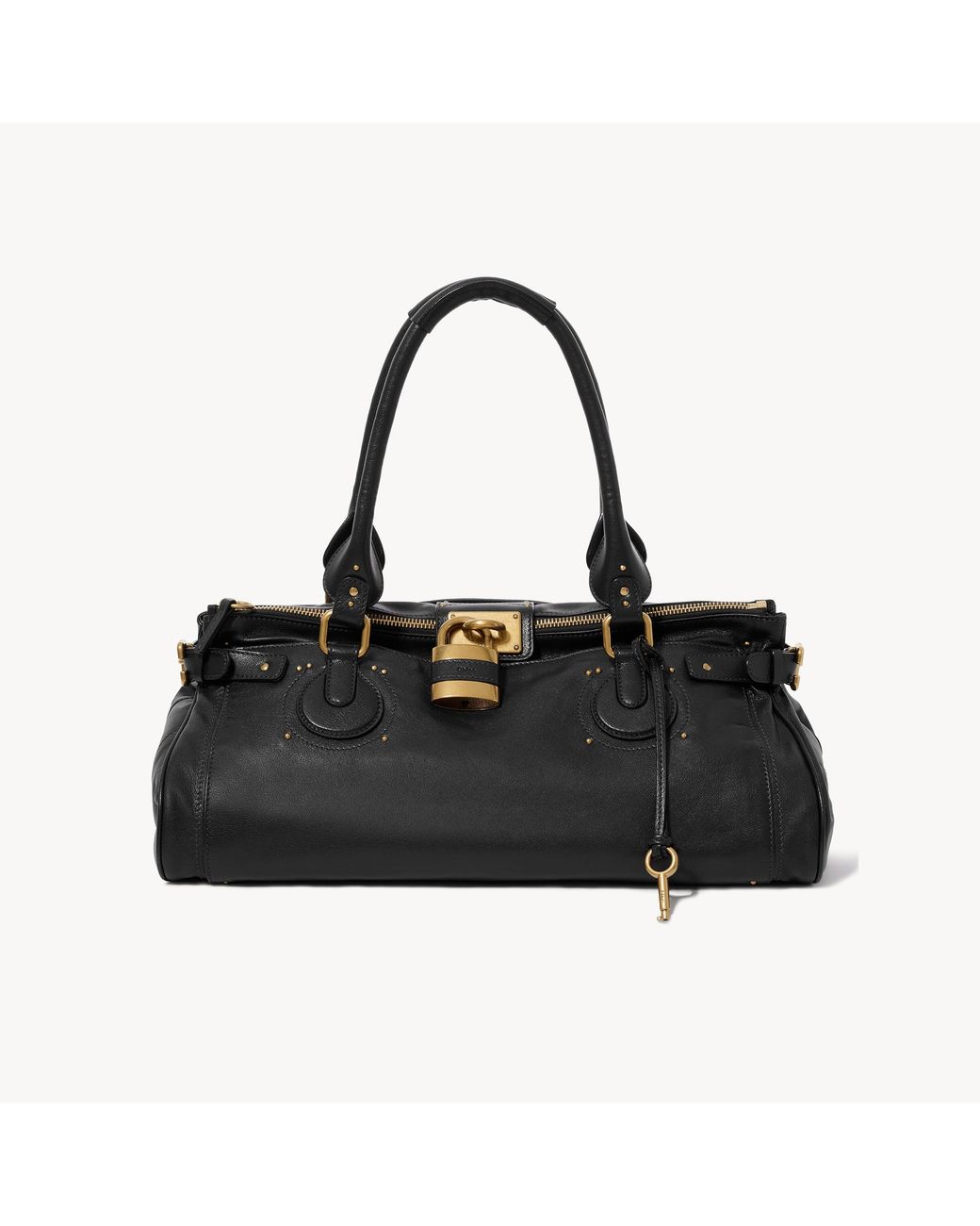 Chloé Black Xl Paddington Weekender Bag
