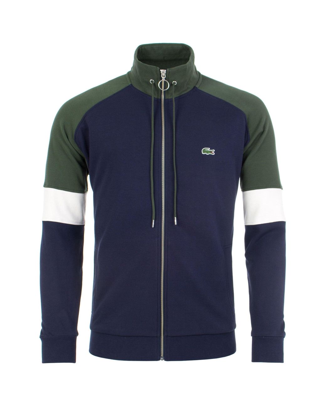Lacoste Zip Through Hoodie in Blue for Men - Lyst