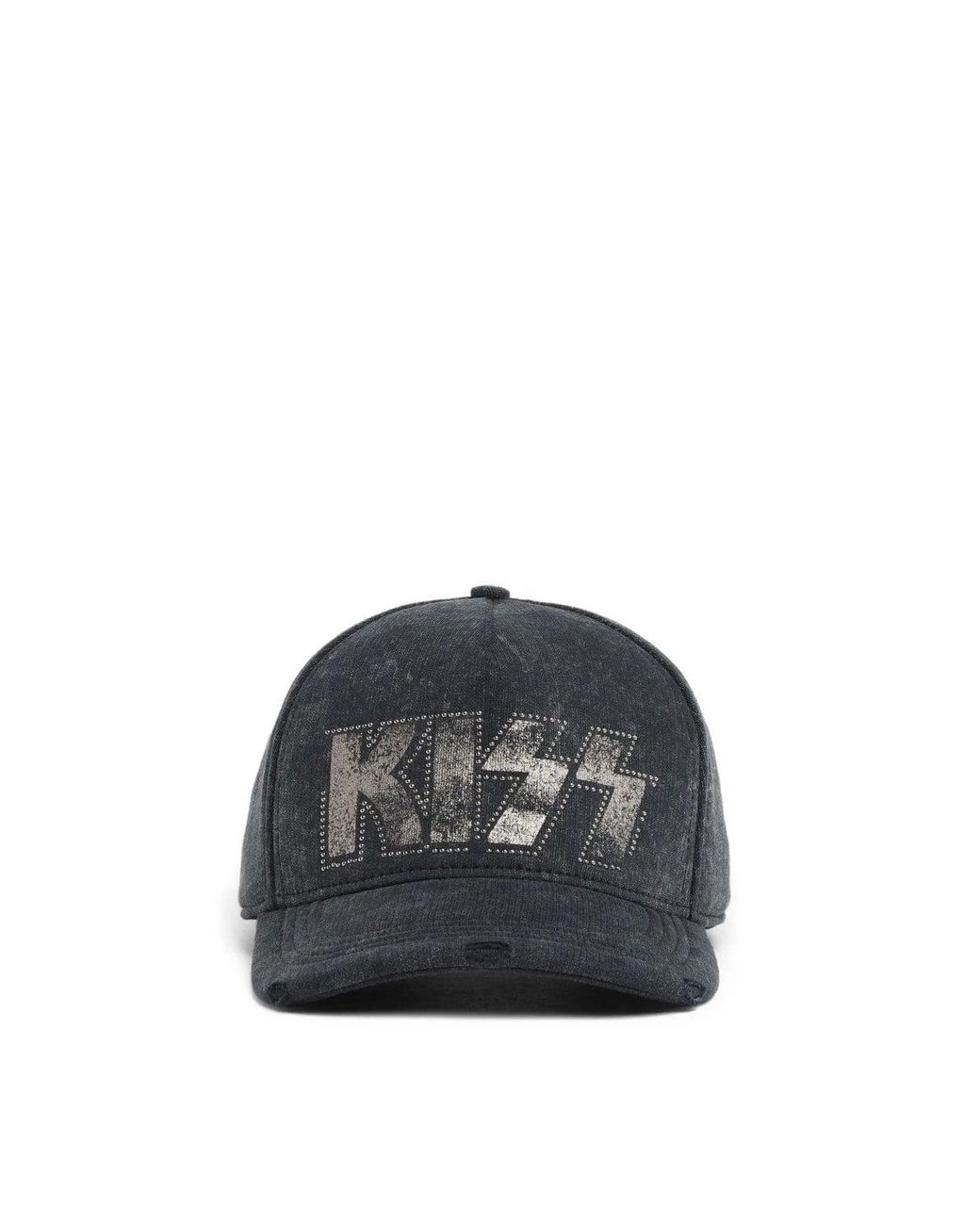 DSquared² Black Kiss Baseball Cap for men