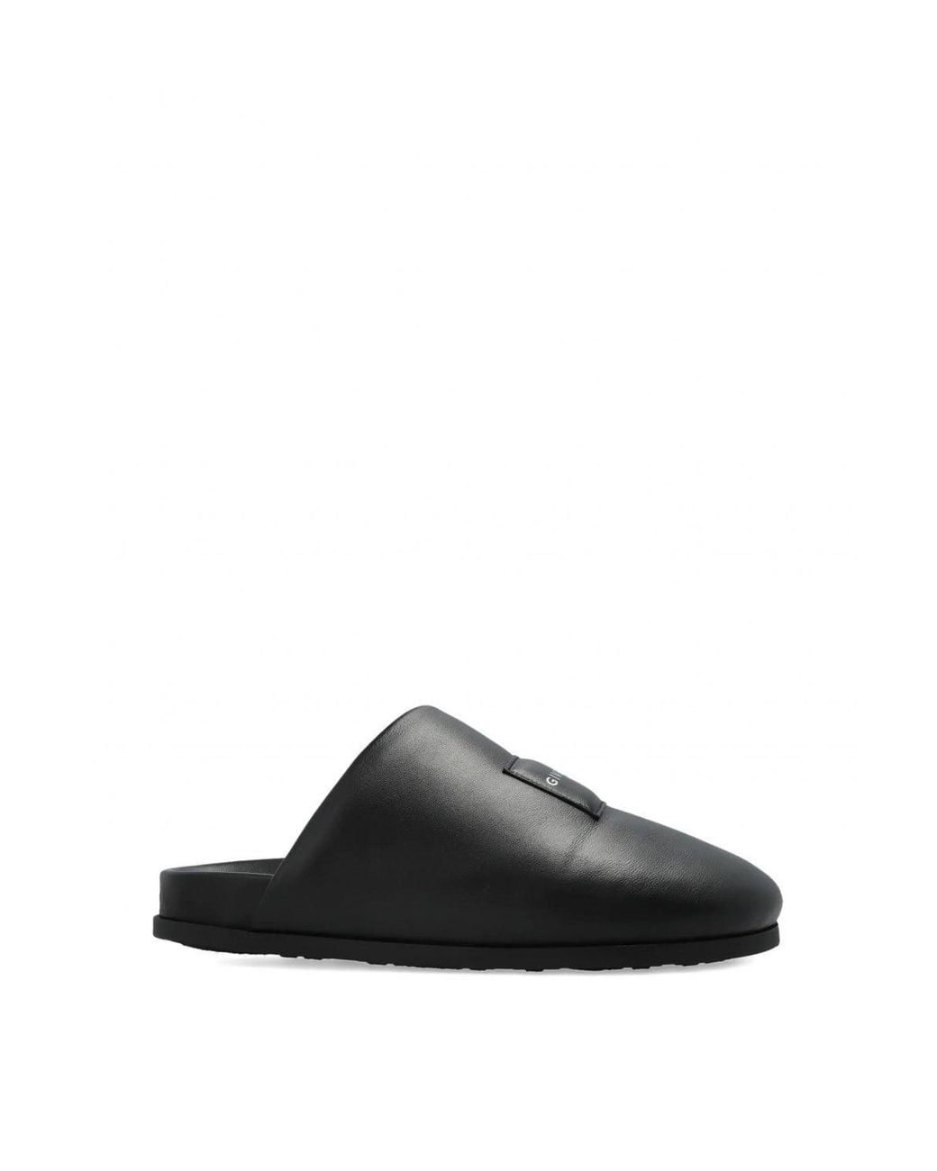 Givenchy Black Leather Mules for men
