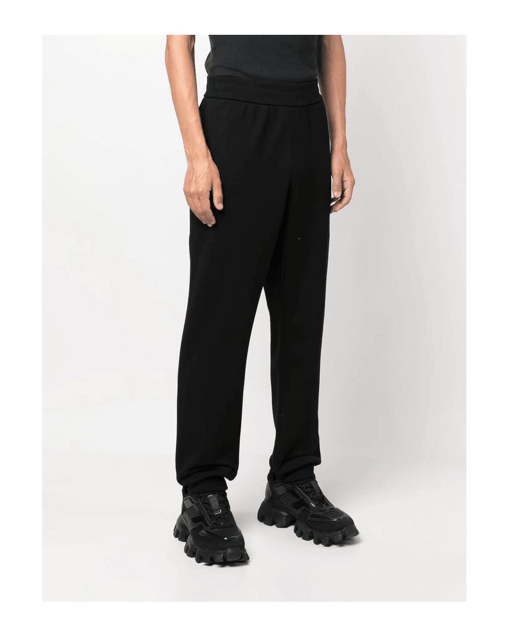 Versace Black Ricamo Barocco Joggers for men