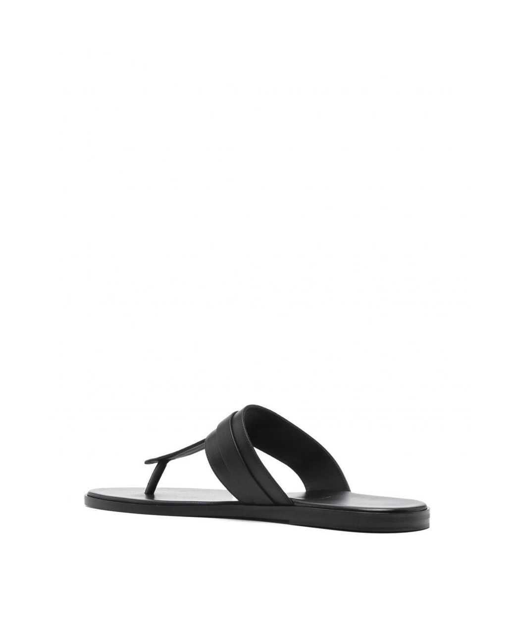 Tom Ford Black Leather Sandals for men