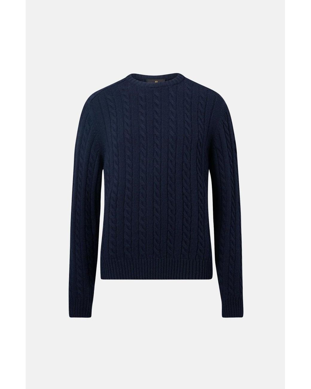 Belstaff Blue Westport Crewneck Sweater for men