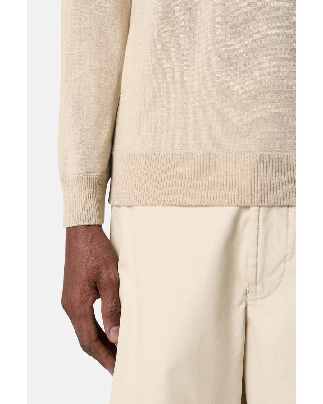 Stone Island White Ghost 5100076 Knitted Polo for men