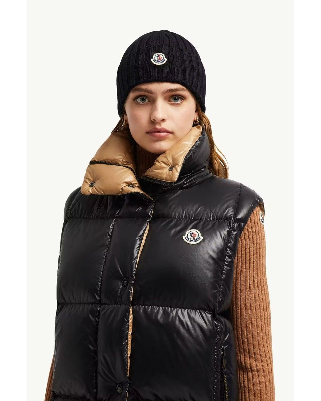 Moncler Black Archive Logo Hat