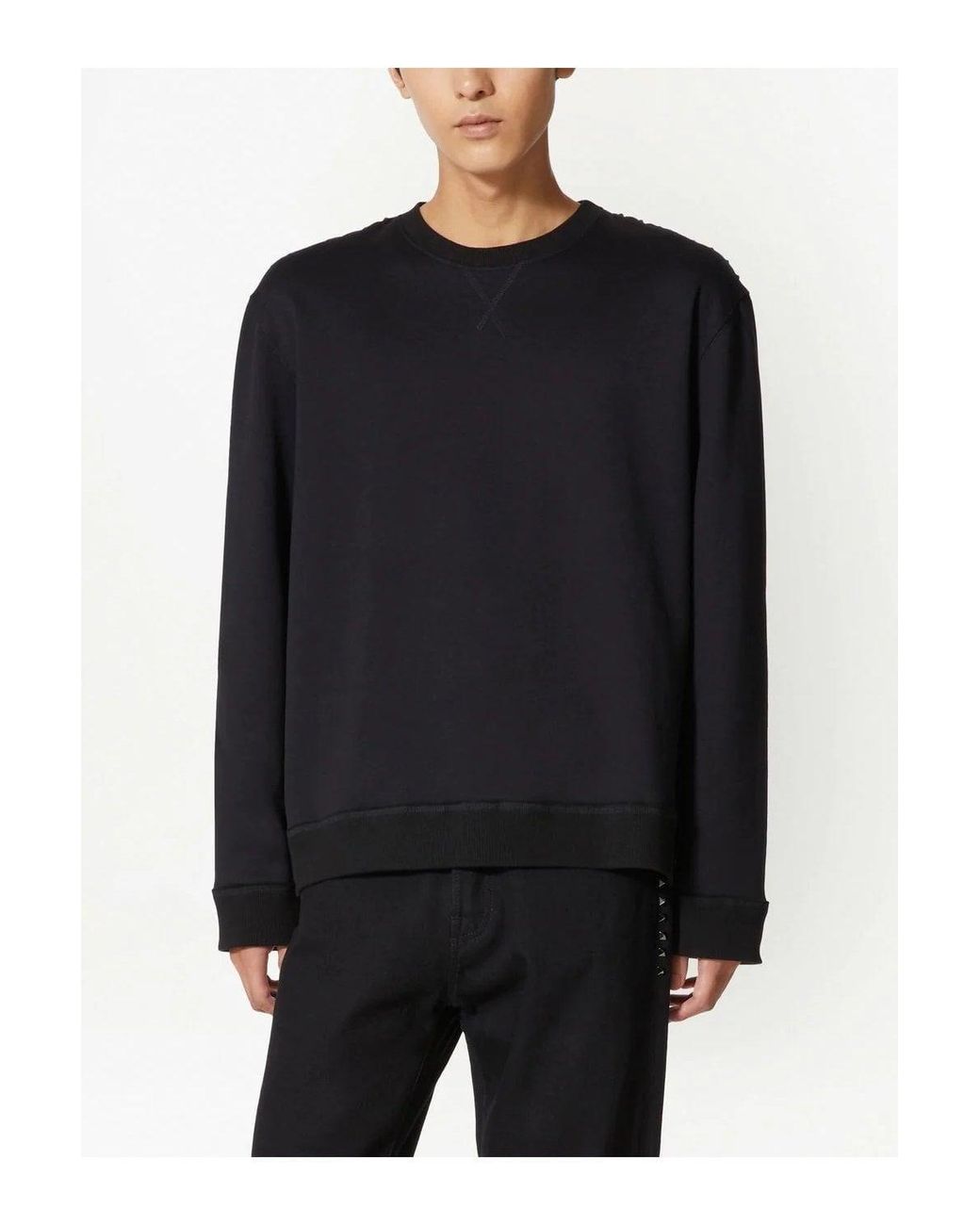 Valentino Black Untitled Sweatshirt for men