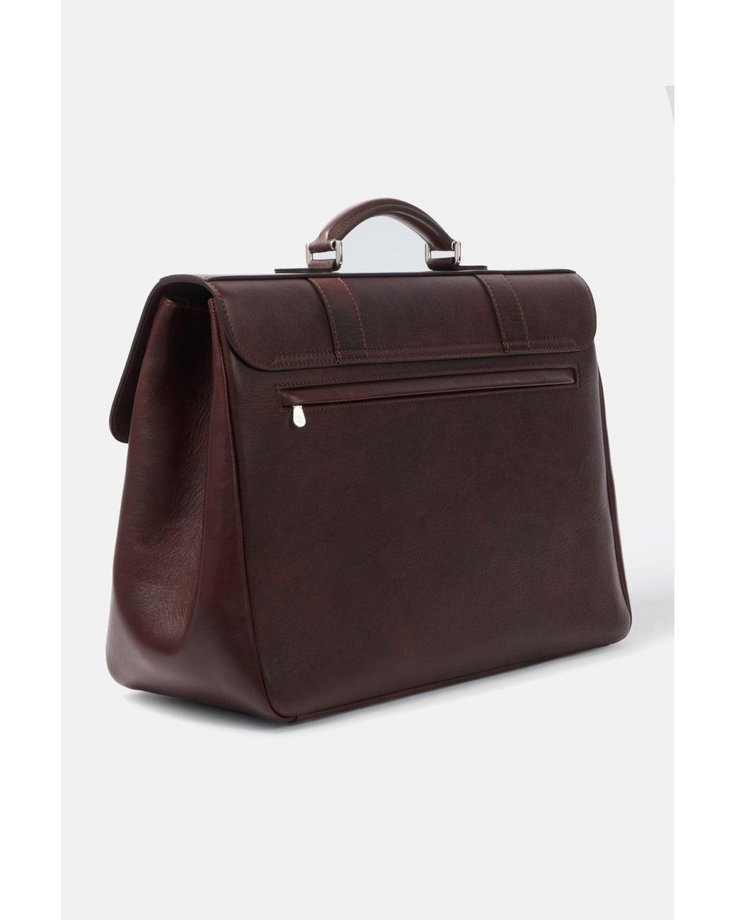 Brunello Cucinelli Brown Leather Briefcase for men