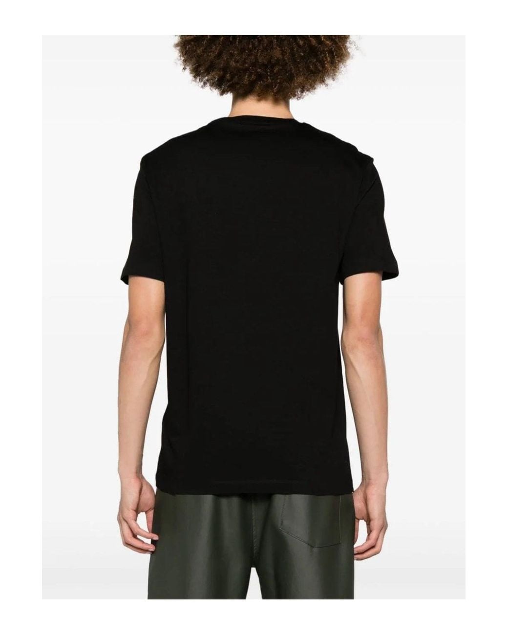 DSquared² Black Tonal Maple Leaf T Shirt for men