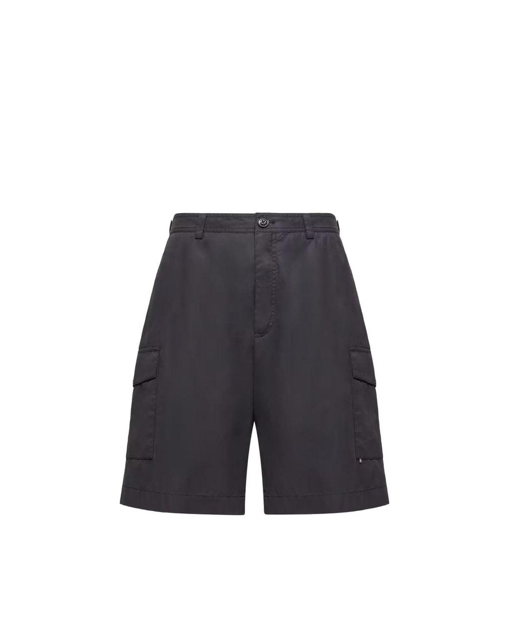 Moncler Blue Cotton Shorts for men