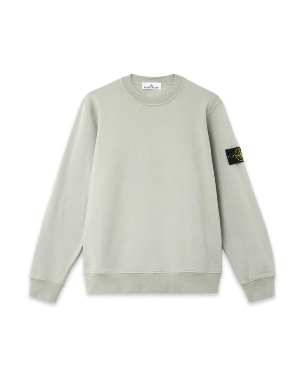 Stone Island White S0051 Compass Sweatshirt for men