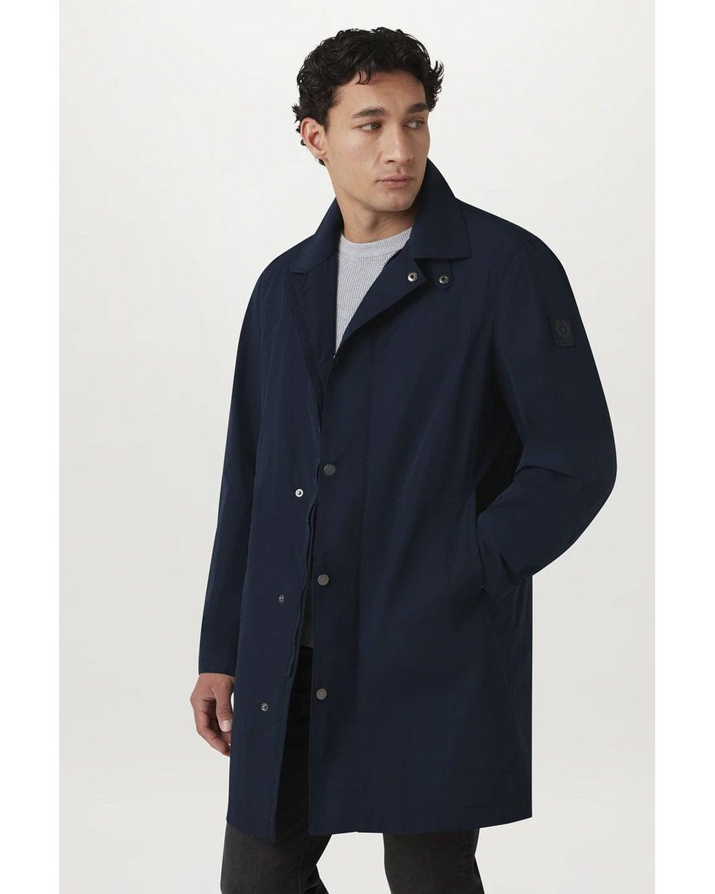 Belstaff Blue Farer Coat for men