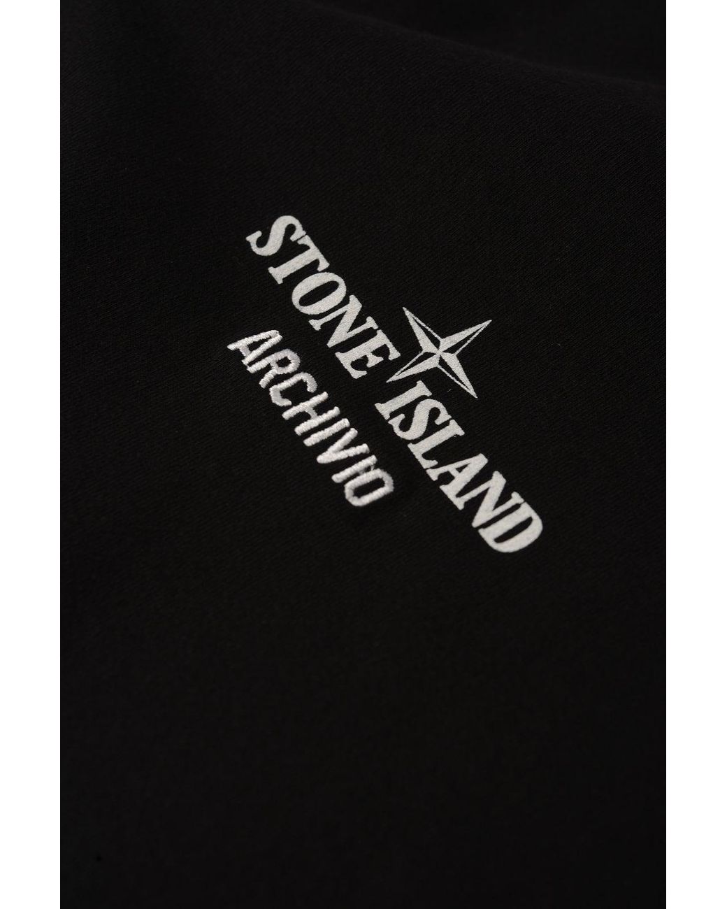 Stone Island Black Branded 2100033 T Shirt for men
