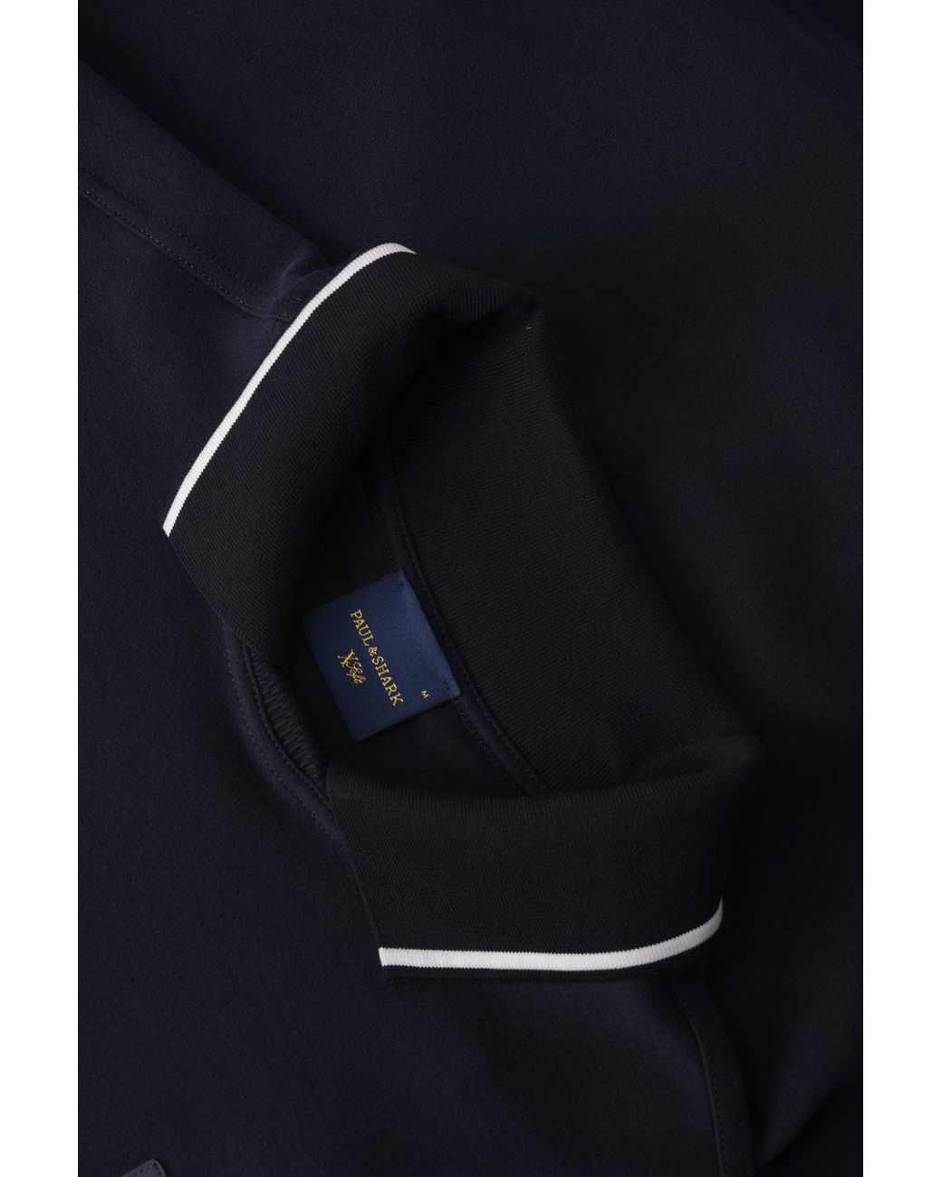 Paul & Shark Blue Xsoft Cotton Knitted Collar Ls Polo for men