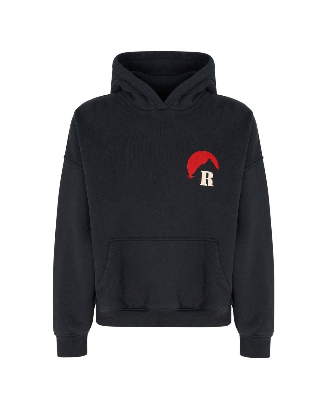 Rhude Black Moonlight Regatta Hoodie for men
