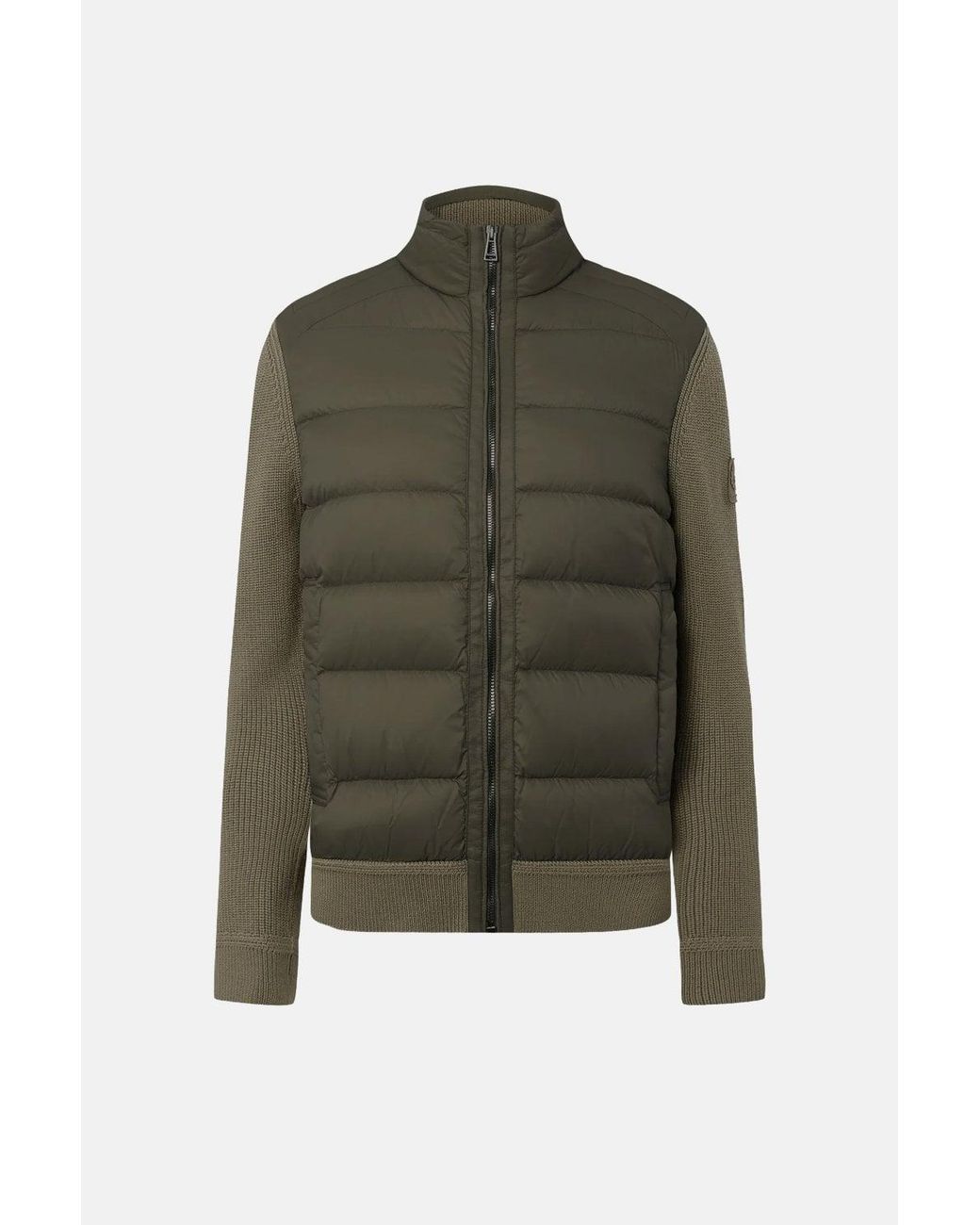 Belstaff Green Compound Hybrid Cardigan for men