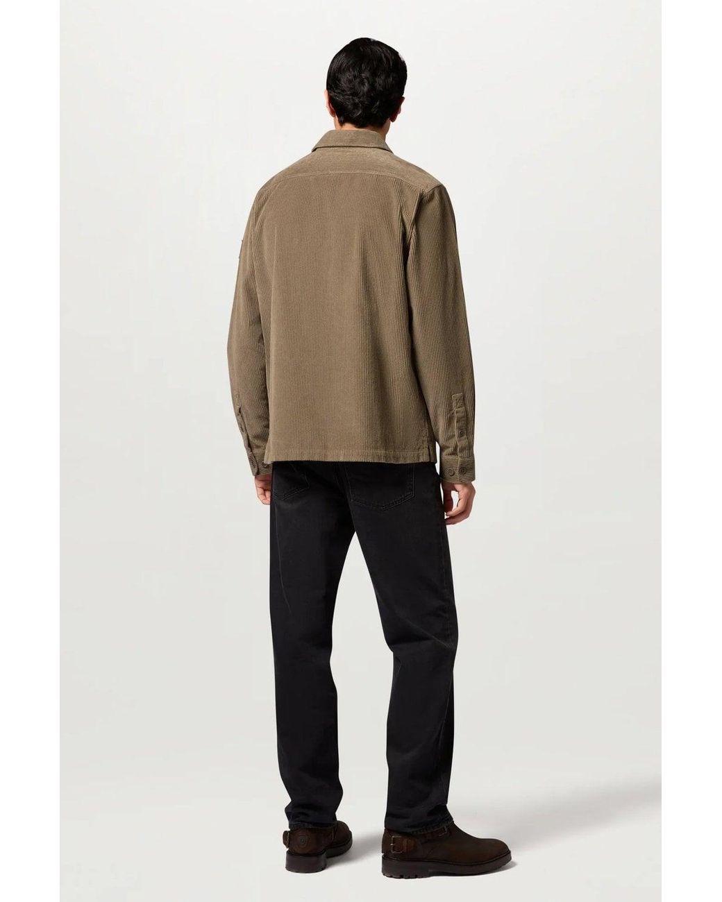 Belstaff Green Ravine Corduroy Overshirt for men