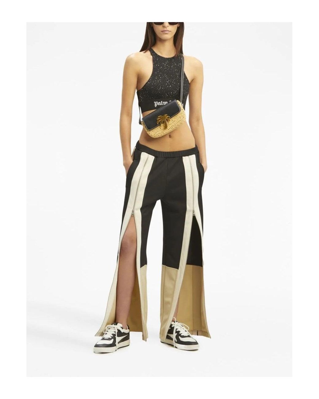 Palm Angels Multicolor Cut Zipped Track Pant