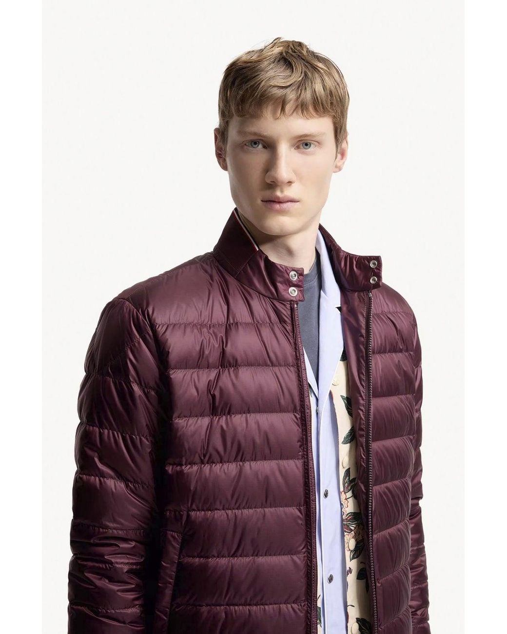 Moncler Purple Rigel Biker Jacket for men