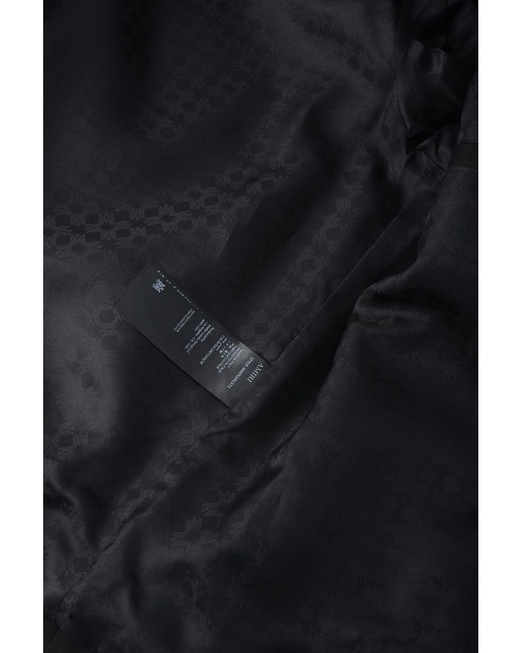Amiri Black Script Collar Jacket for men