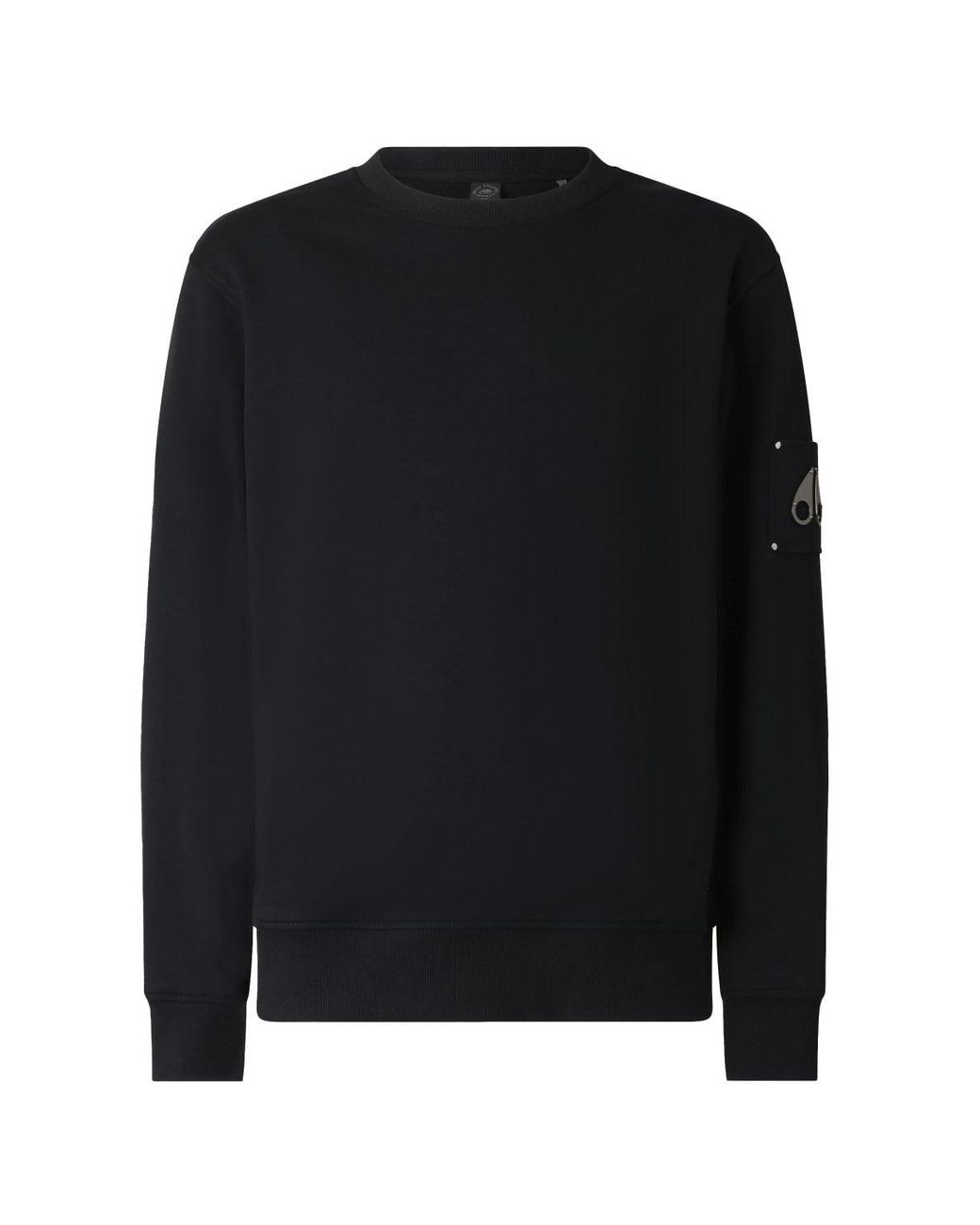 Moose Knuckles Black Hartsfield Sweatshirt for men