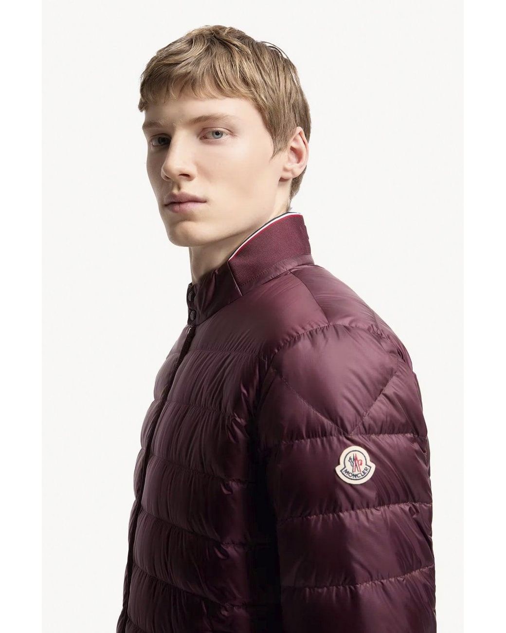 Moncler Purple Rigel Biker Jacket for men
