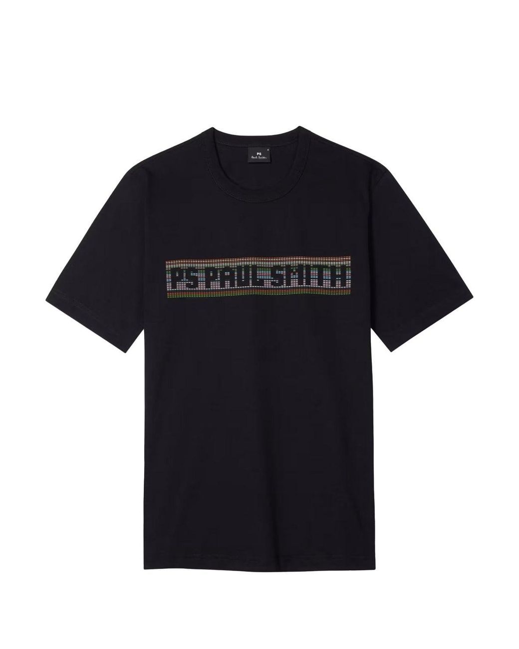 Paul Smith Black Ps Casual Fit Text T Shirt for men