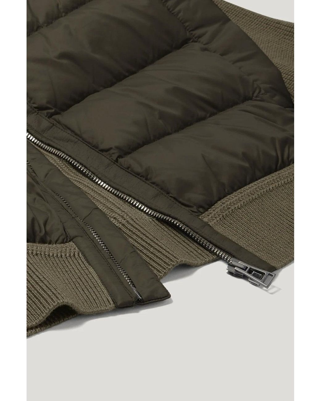 Belstaff Green Compound Hybrid Cardigan for men